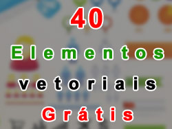 40 Elementos vetoriais para design - Grátis