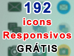 192 Icons responsivos - Grátis