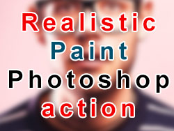 Realistic Paint - action para Photoshop - Grátis