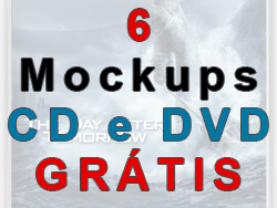 6 Fabulosos PSD Mockups CD's e DVD's - Grátis